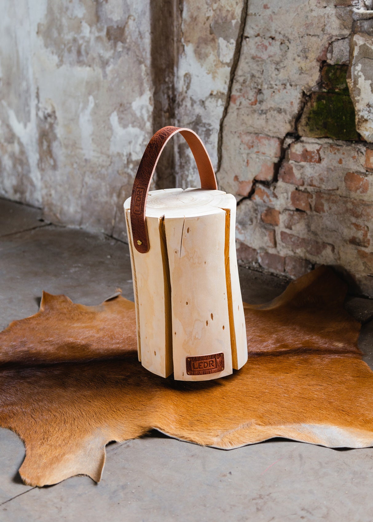 Wood Light - Cherry Wood M || Leather edition