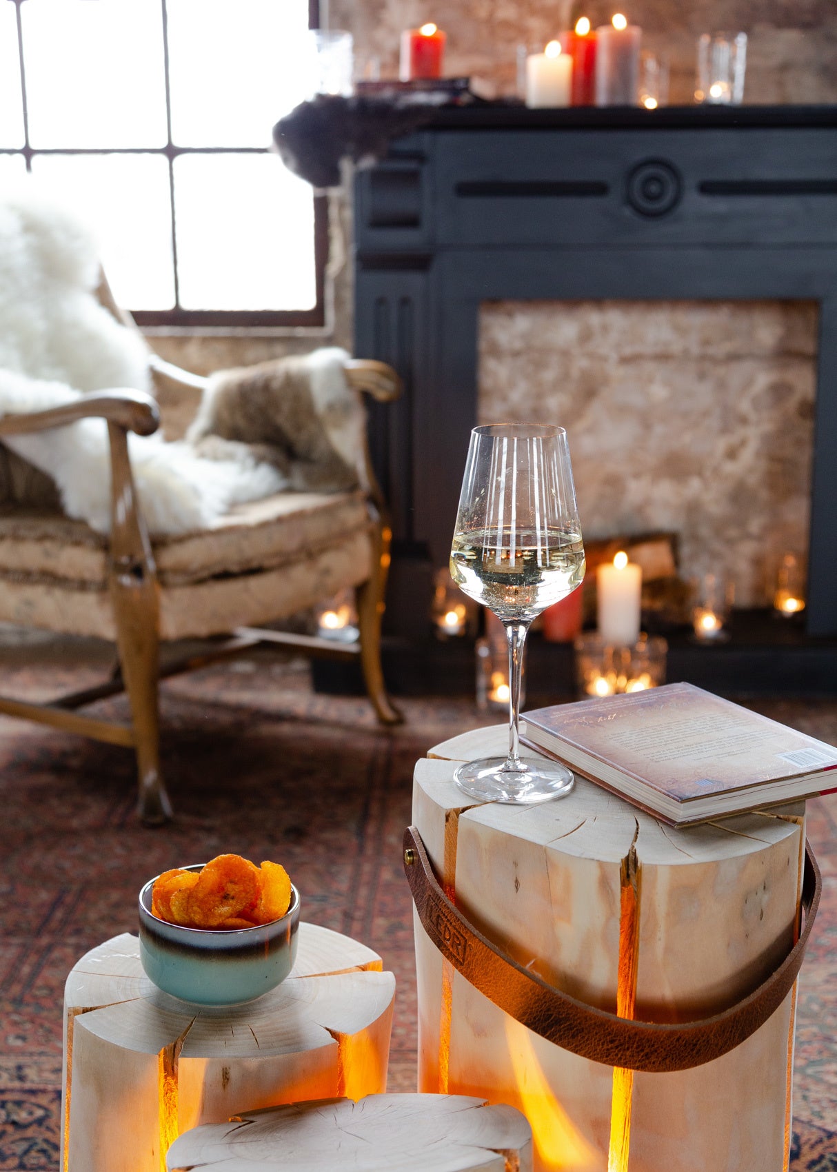 Wood Light - Cherry Wood M || Leather edition