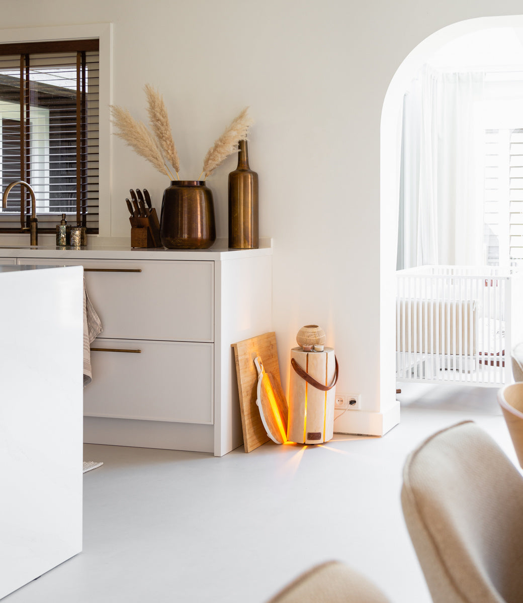 Wood Light - Cherry Wood L || Leather edition