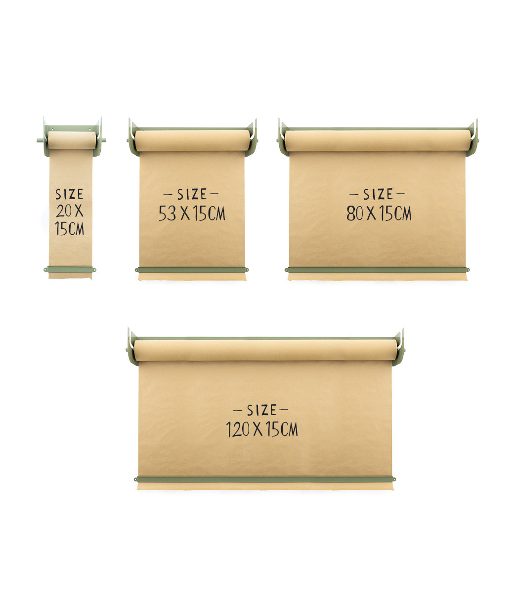 Kraft paper roller M - Green